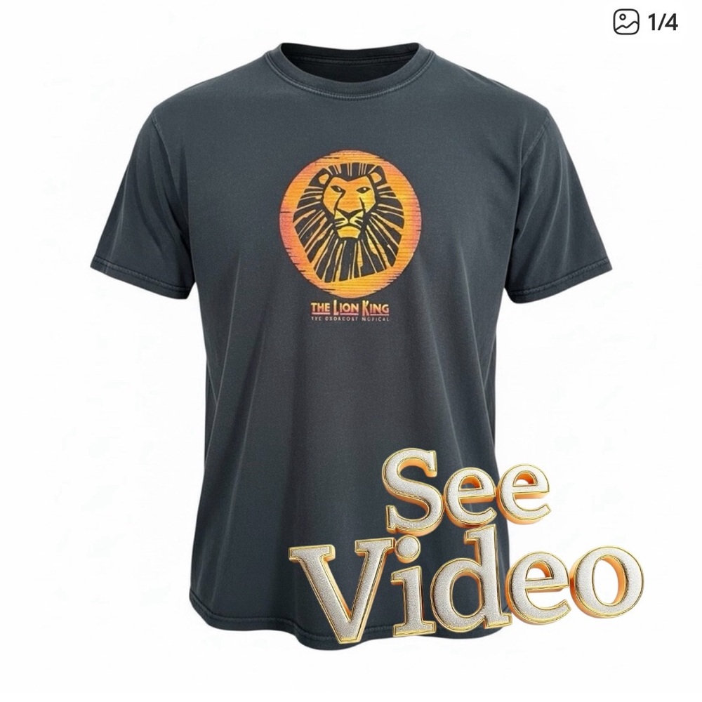 👛(ANY 2/$20)THE LION KING (The Broadway Musical) Cotton Short Sleeve Graphic Tee